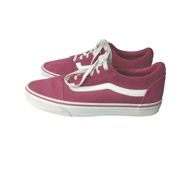 Vans Old Skool Shoes Women Size 9 Maroon Red Suede Sneakers - Picture 2 of 8